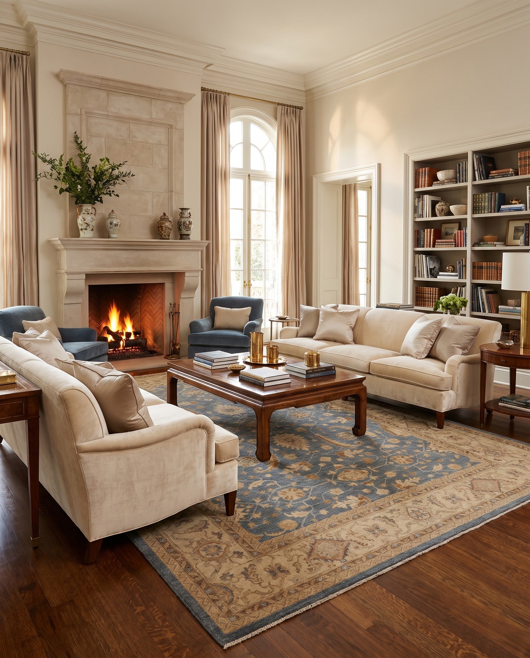 9' x 12' 2 Hand Knotted Ziegler Rug