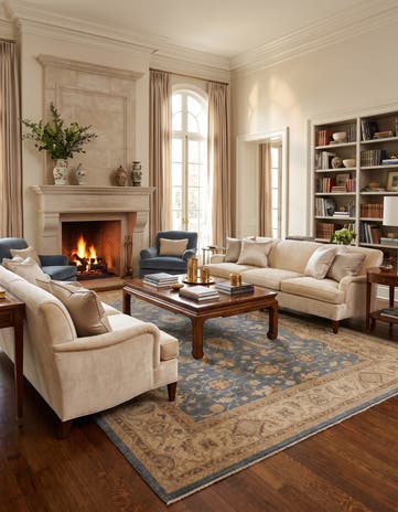 9' x 12' 2 Hand Knotted Ziegler Rug