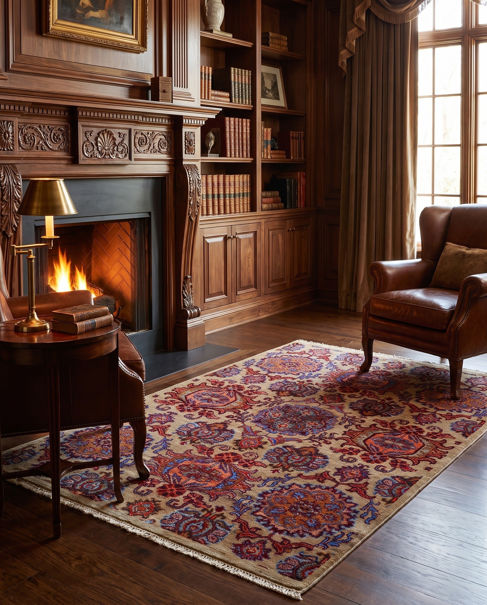 3' 4 x 5' Hand Knotted Ariana Ziegler Rug