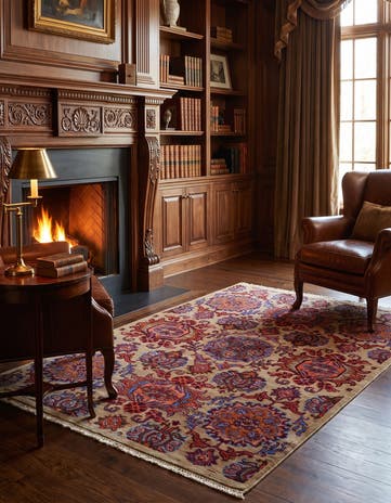 3' 4 x 5' Hand Knotted Ariana Ziegler Rug