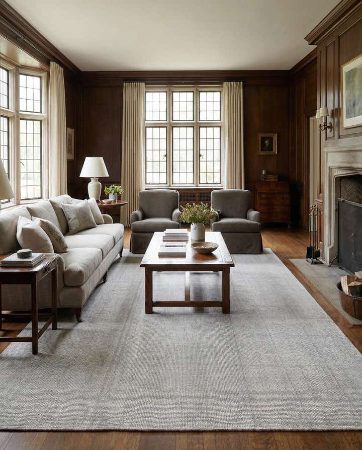 7' 1 x 10' Hand Woven Jill Zarin English Manor Farmhouse Wool Rug