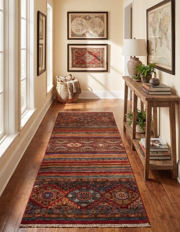 2' 7 x 6' 8 Hand Knotted Kazak Runner Rug