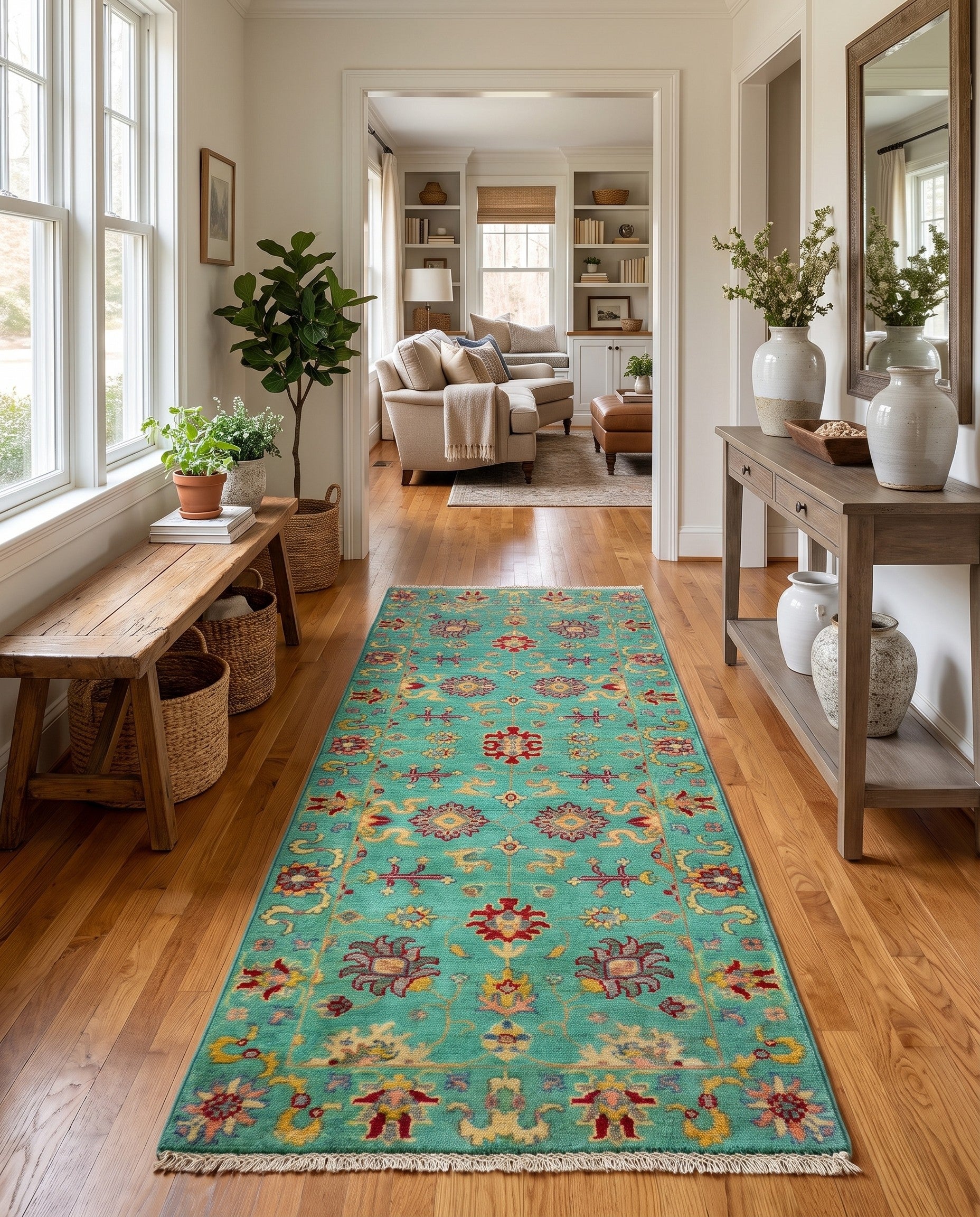 2' 2 x 6' Hand Knotted Kazak Runner Rug
