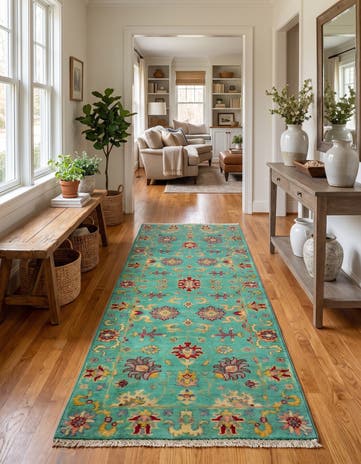 2' 2 x 6' Hand Knotted Kazak Runner Rug
