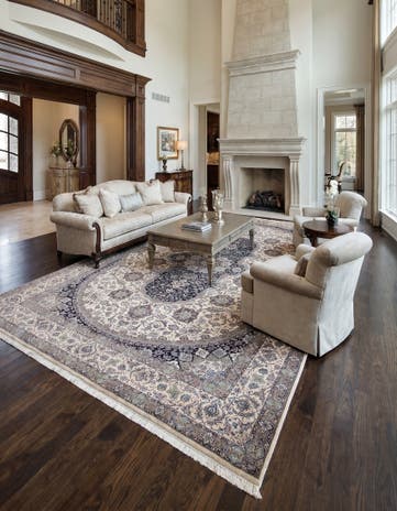 11' 6 x 16' 2 Hand Knotted Nain Persian Rug