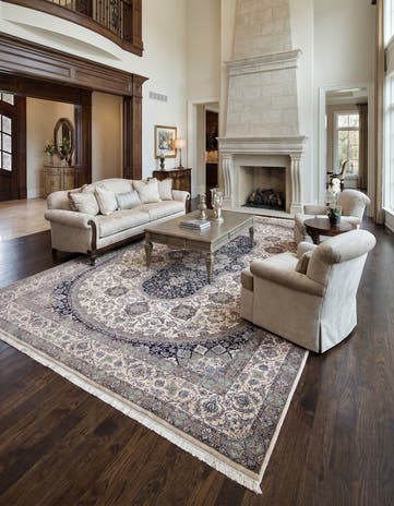 11' 6 x 16' 2 Hand Knotted Nain Persian Rug