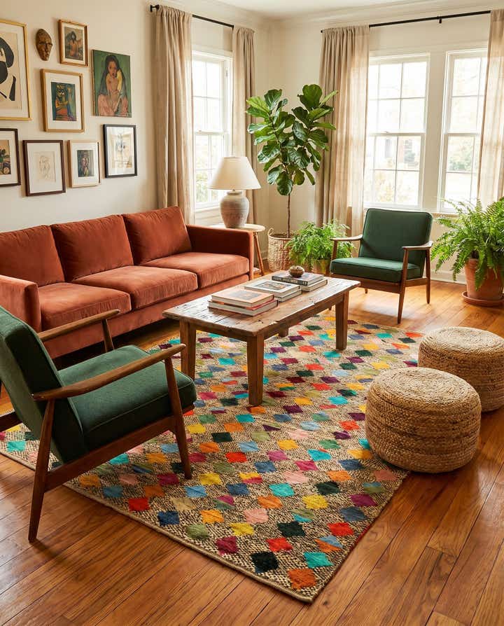 5' 10 x 8' 3 Hand Knotted Balouch Wool Rug