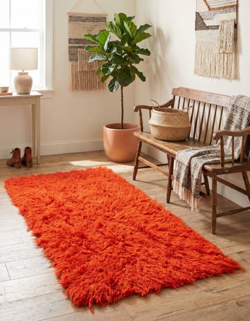 2' 3 x 4' 5 Hand Knotted Moroccan Wool Runner Rug