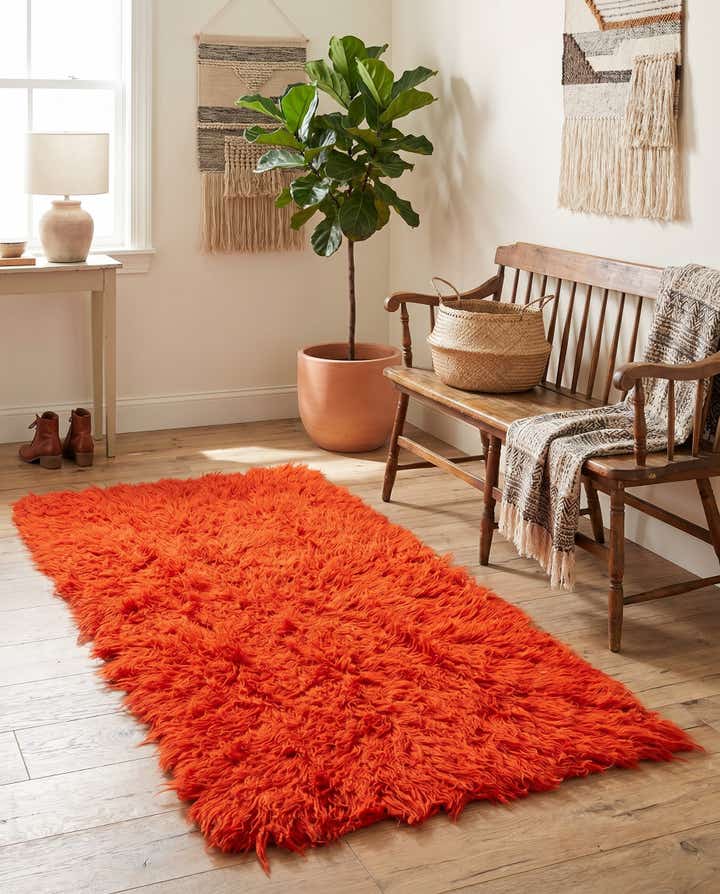 2' 3 x 4' 5 Hand Knotted Moroccan Wool Runner Rug