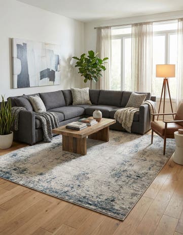 Gray Blue Caspian Rug