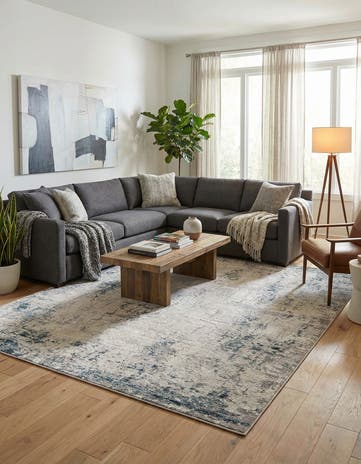 Gray Blue Caspian Rug