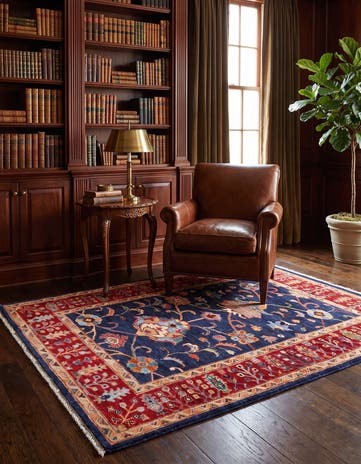 4' x 5' 10 Hand Knotted Ariana Ziegler Rug