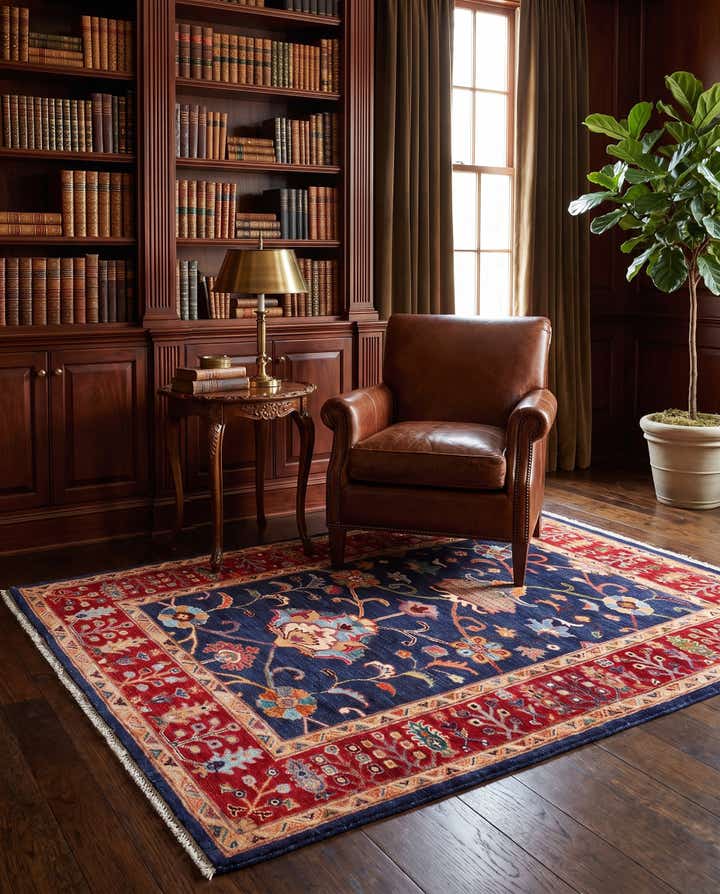4' x 5' 10 Hand Knotted Ariana Ziegler Rug