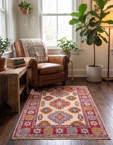 2' 7 x 4' 1 Hand Knotted Kazak Rug