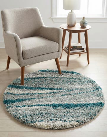 3' 3 x 3' 3 Soft Touch Shag Round Rug