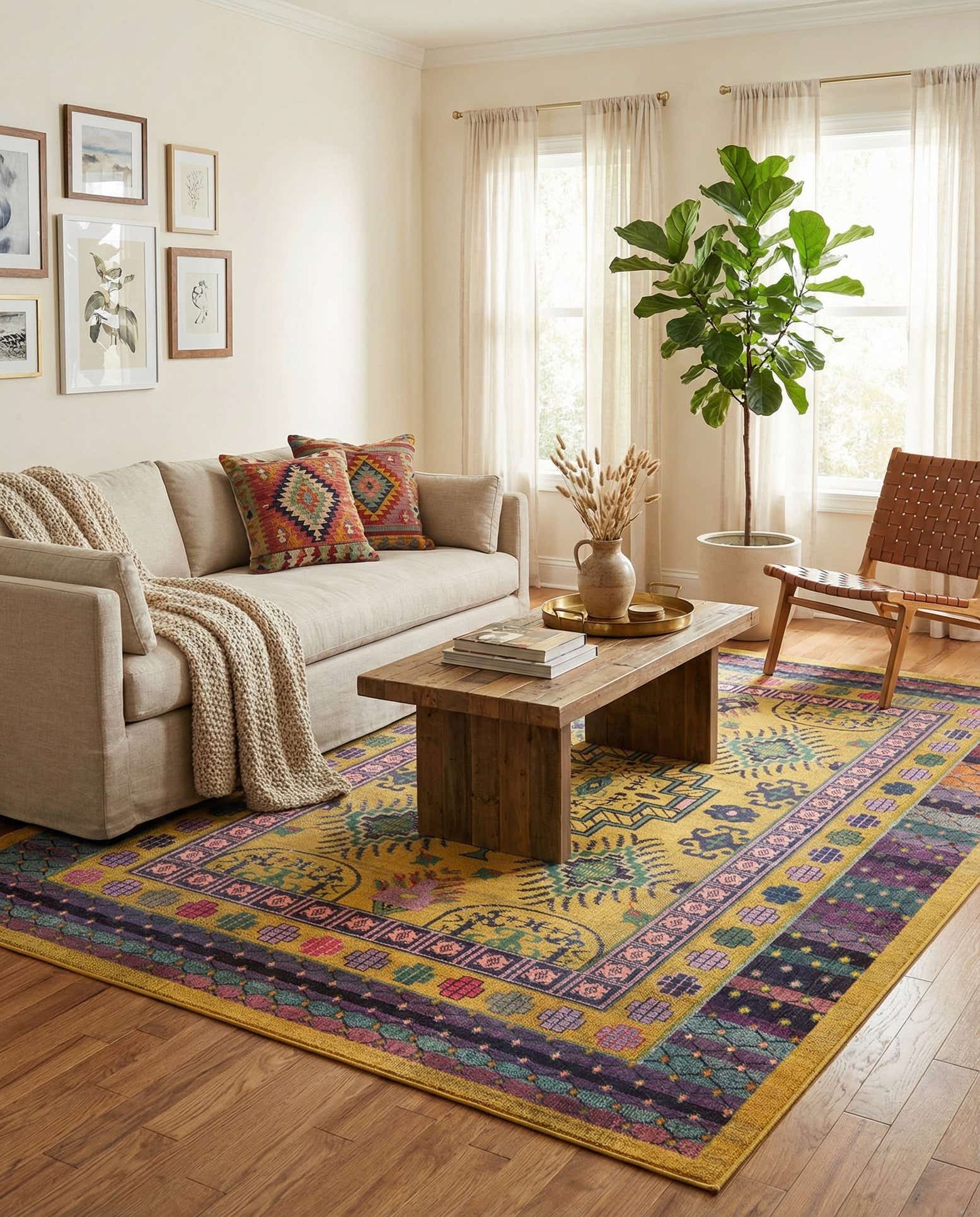 9' x 12' 2 Washable Fleur Rug