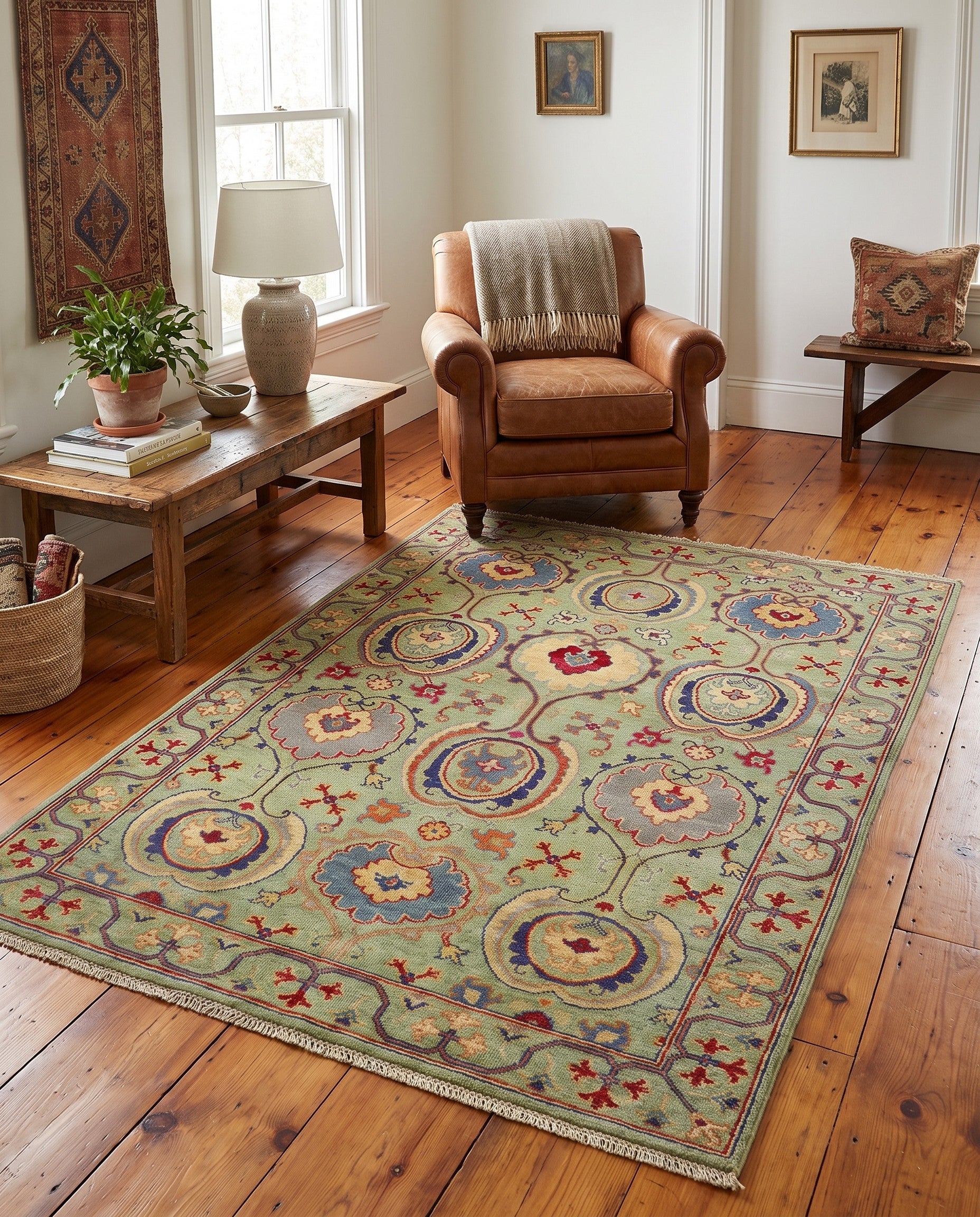 4' 1 x 5' 10 Hand Knotted Kazak Rug