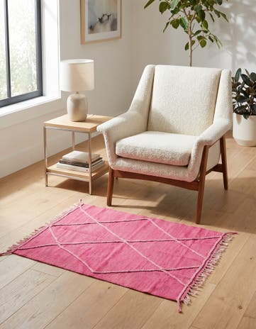 3' 5 x 4' 10 Hand Woven Kilim Modern Wool Rug