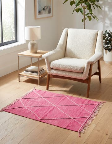 3' 5 x 4' 10 Hand Woven Kilim Modern Wool Rug