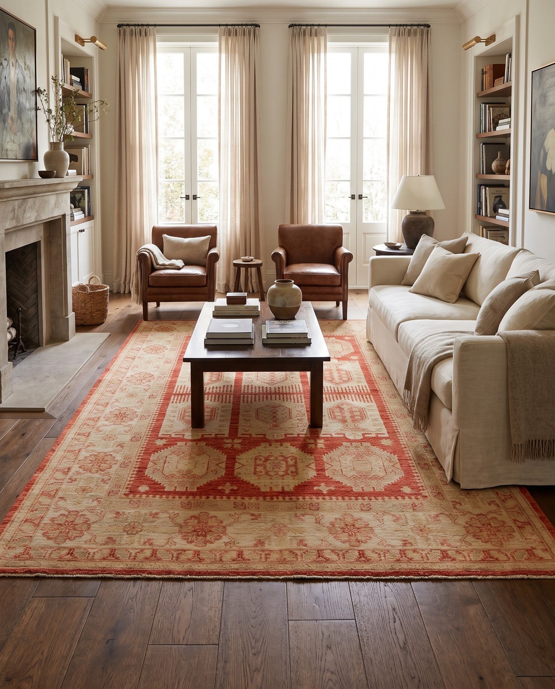 5' 8 x 7' 10 Hand Knotted Ziegler Rug