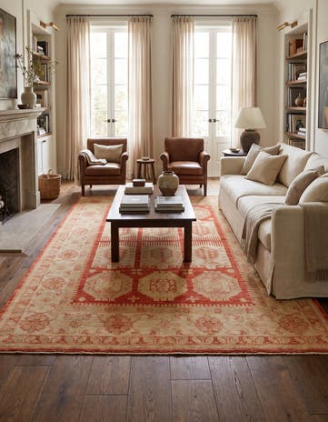 5' 8 x 7' 10 Hand Knotted Ziegler Rug