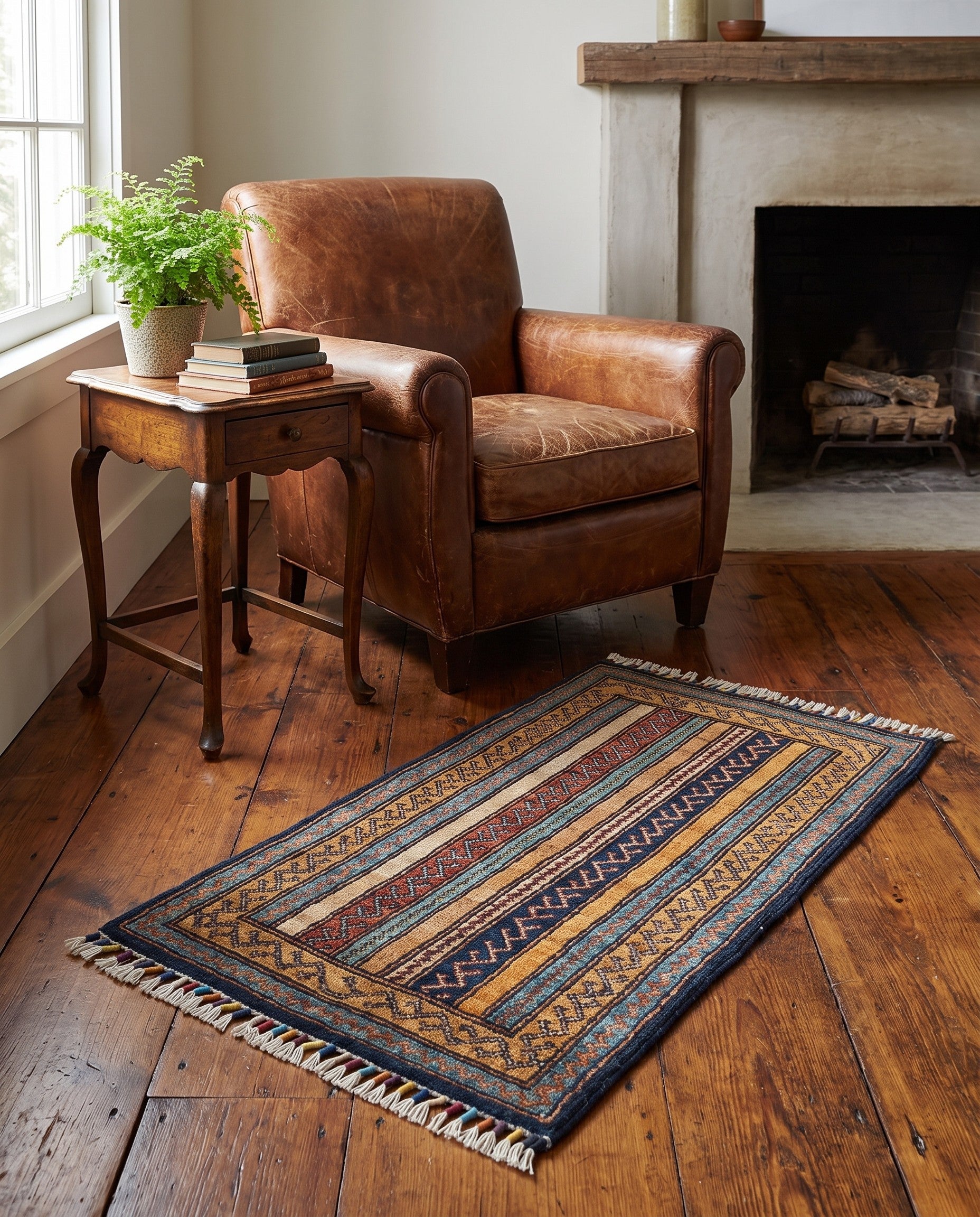 1' 8 x 3' 5 Hand Knotted Ariana Ziegler Rug