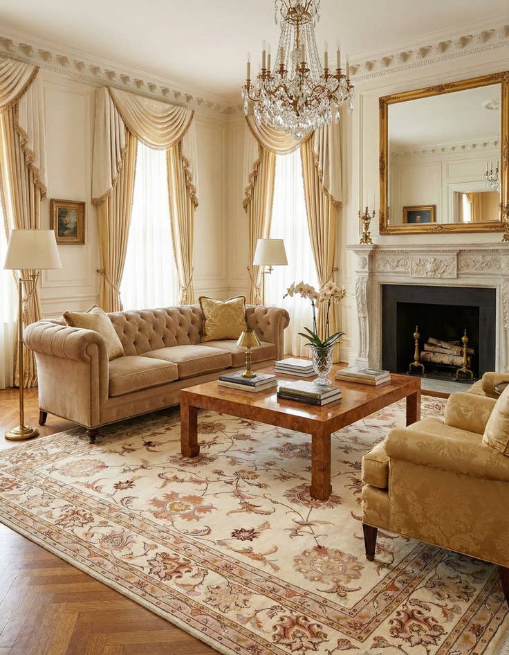 Detail image of 6' 7 x 8' 6 Tabriz Rug