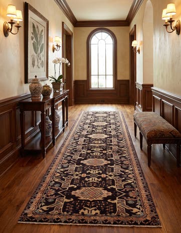 2' 11 x 11' 10 Hand Knotted Peshawar Ziegler Runner Rug