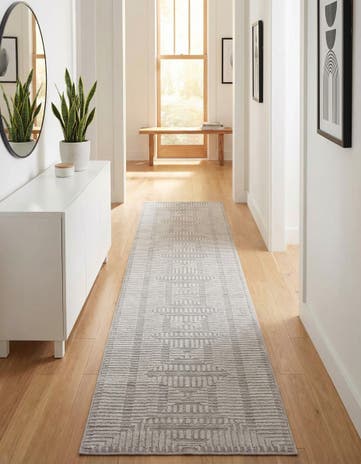 2' 7 x 12' Textura Designer Runner Rug