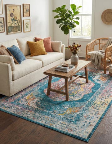 Turquoise Amulet Rug