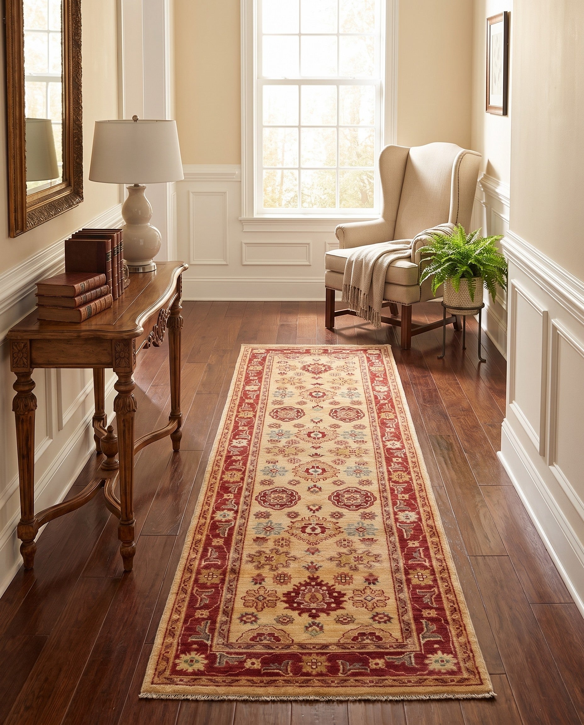 2' 7 x 8' 9 Hand Knotted Ziegler Runner Rug
