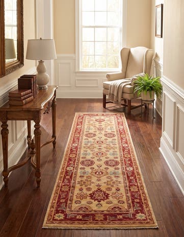 2' 7 x 8' 9 Hand Knotted Ziegler Runner Rug