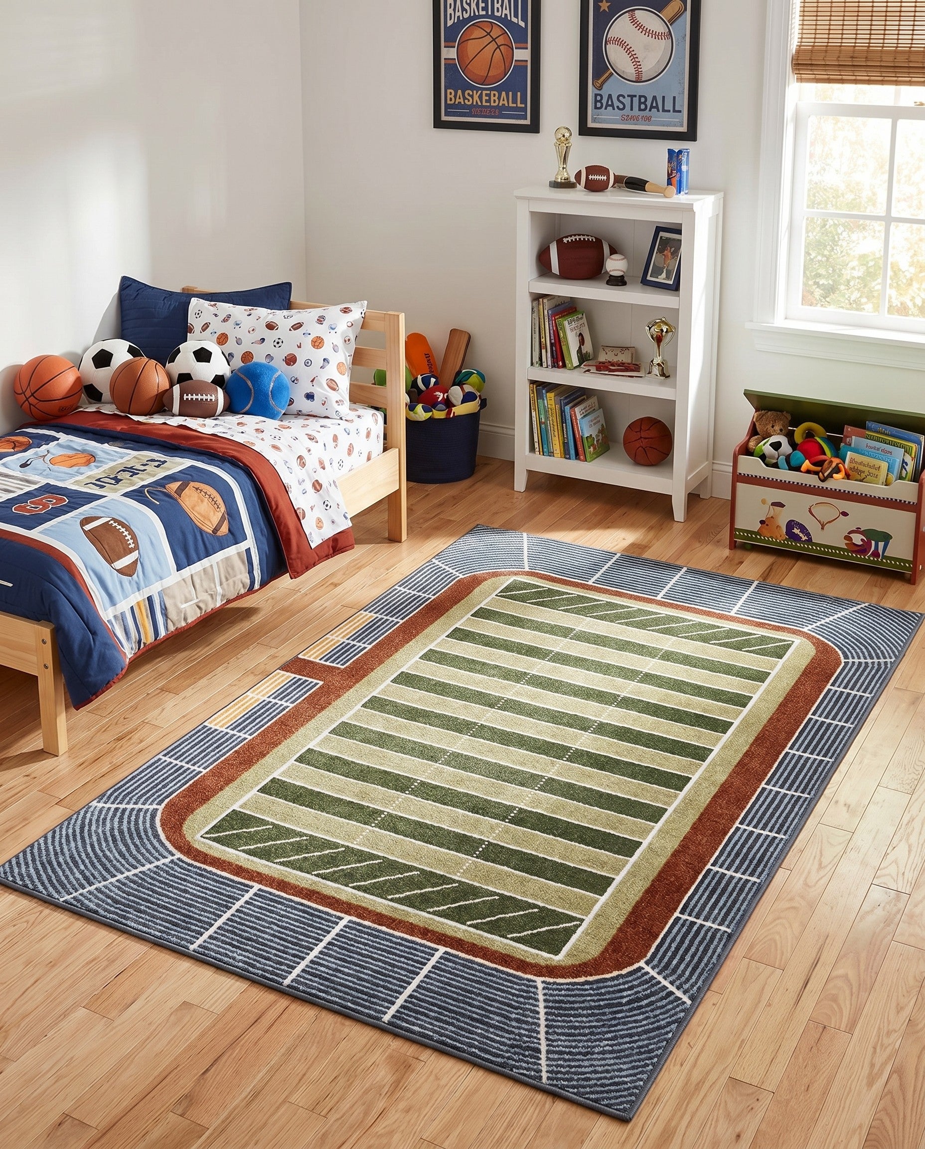 4' x 6' Sports Washable Rug