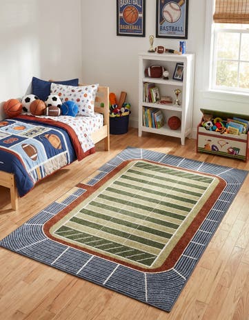 4' x 6' Sports Washable Rug