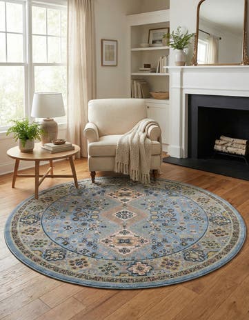 5' 3 x 5' 3 Kamala Washable Round Rug