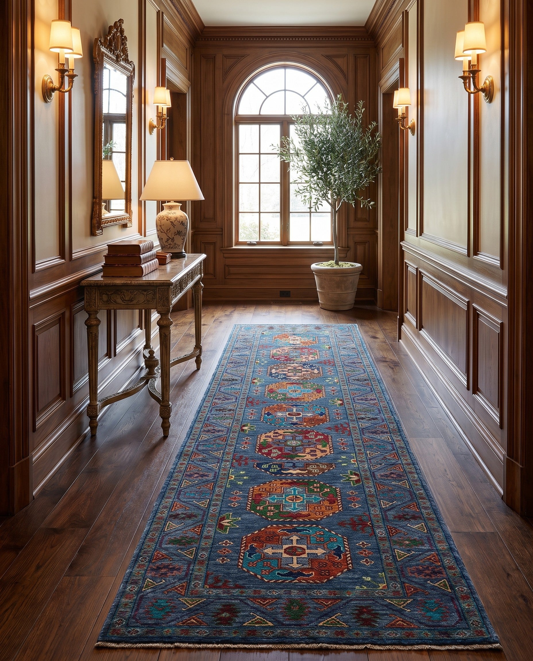 2' 9 x 10' 4 Hand Knotted Ariana Ziegler Runner Rug