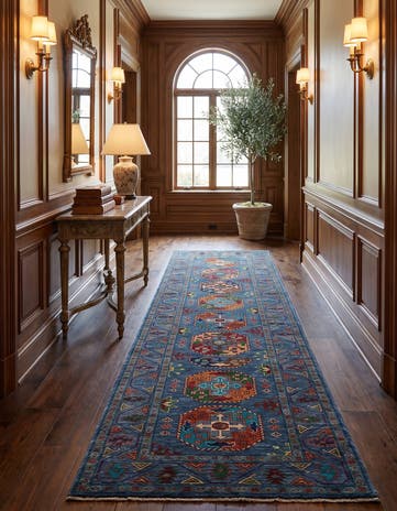 2' 9 x 10' 4 Hand Knotted Ariana Ziegler Runner Rug