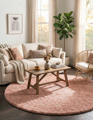7' x 7' Everyday Shag Round Rug
