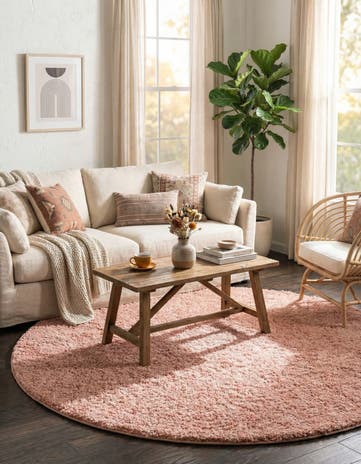 7' x 7' Everyday Shag Round Rug