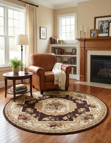 6' x 6' Chateau Round Rug