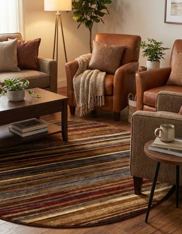5' 3 x 5' 3 Cafe Round Rug