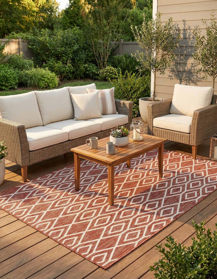 Detail image of 5' 3 x 8' Washable Jill Zarin Turks and Caicos Indoor / Outdoor Rug