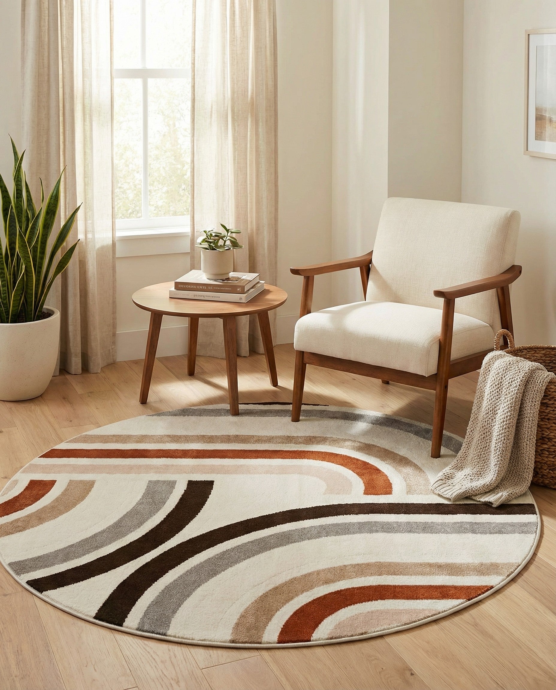 5' 3 x 5' 3 Charlotte Round Rug