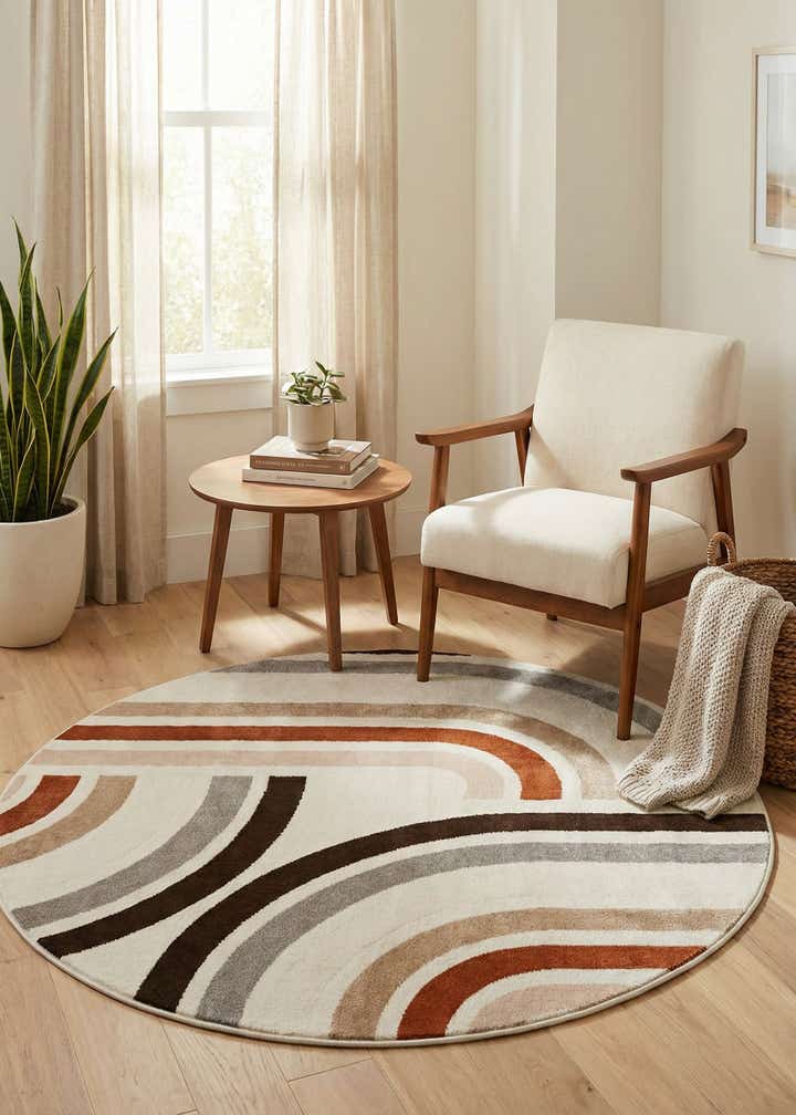 5' 3 x 5' 3 Charlotte Round Rug