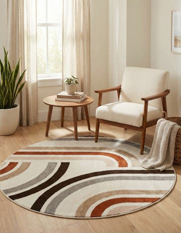 5' 3 x 5' 3 Charlotte Round Rug