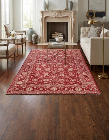 4' 1 x 6' Hand Knotted Peshawar Ziegler Rug