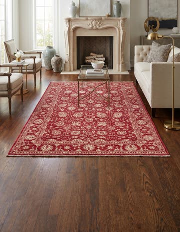 4' 1 x 6' Hand Knotted Peshawar Ziegler Rug