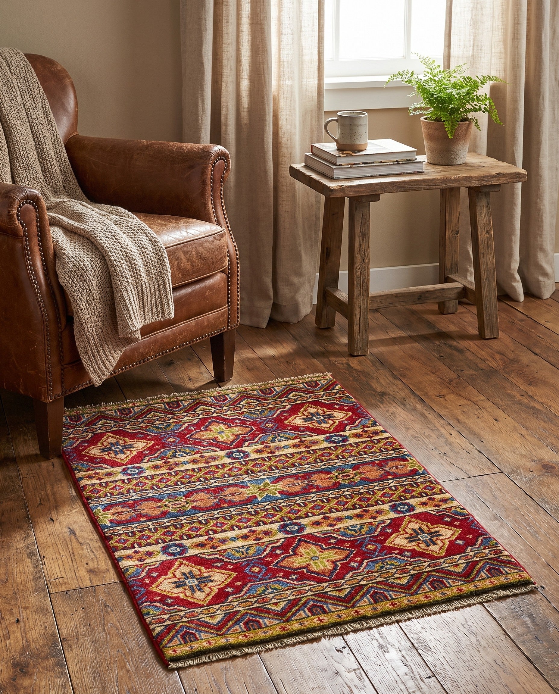 2' 1 x 3' 1 Hand Knotted Kazak Rug