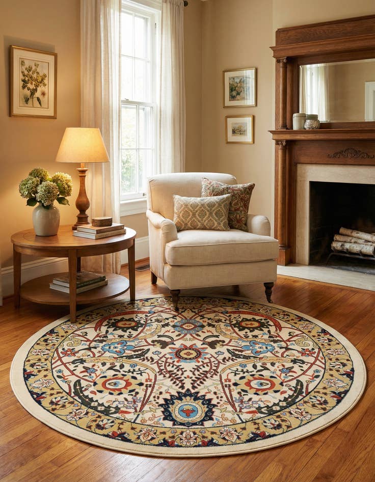 Detail image of  7' 10 x 7' 10 Neda Round Rug