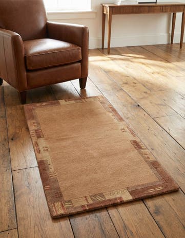 2' 4 x 4' 7 Hand Knotted Nepal Wool Rug